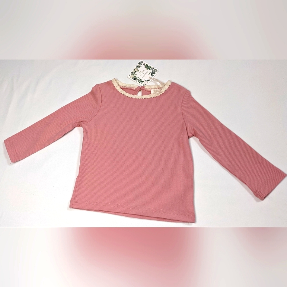 Chelsea & Violet Pink Long Sleeve Shirt 18M